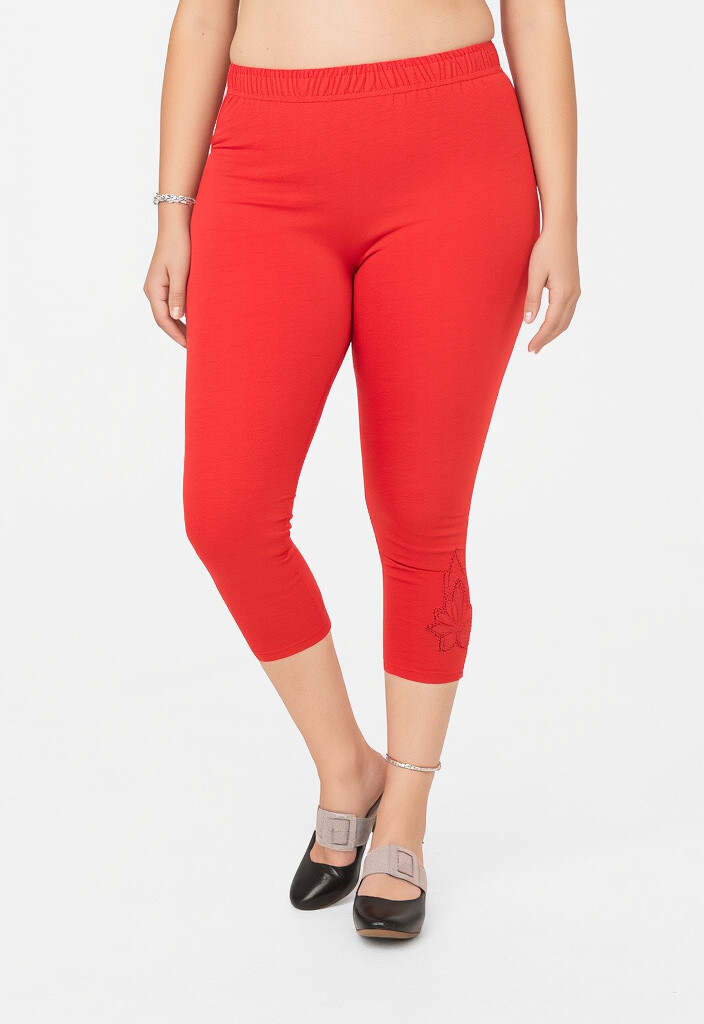 Grossista Pomme Rouge Paris - Leggings corti con motivo (B210)