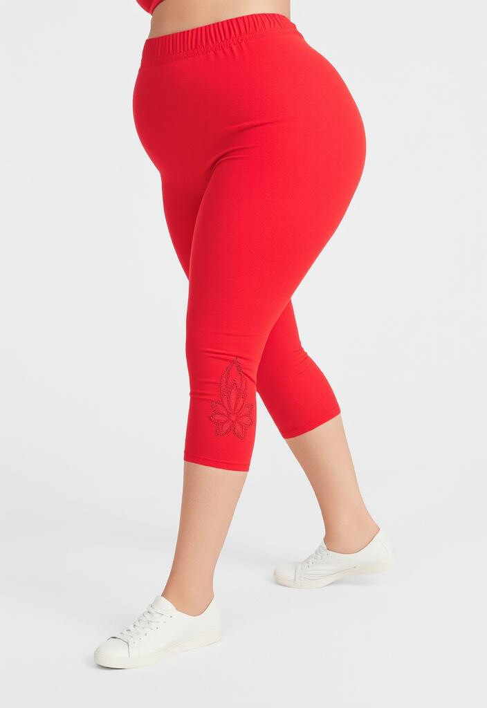 Grossista Pomme Rouge Paris - Leggings corti con pattern (B210)