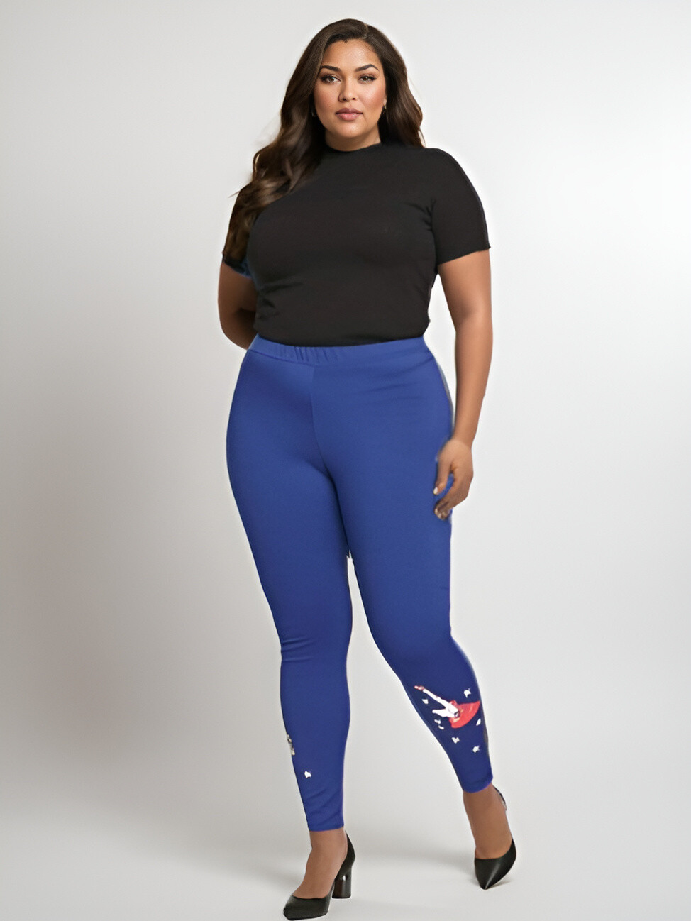Wholesaler Pomme Rouge Paris - Guitar pattern leggings (B155)