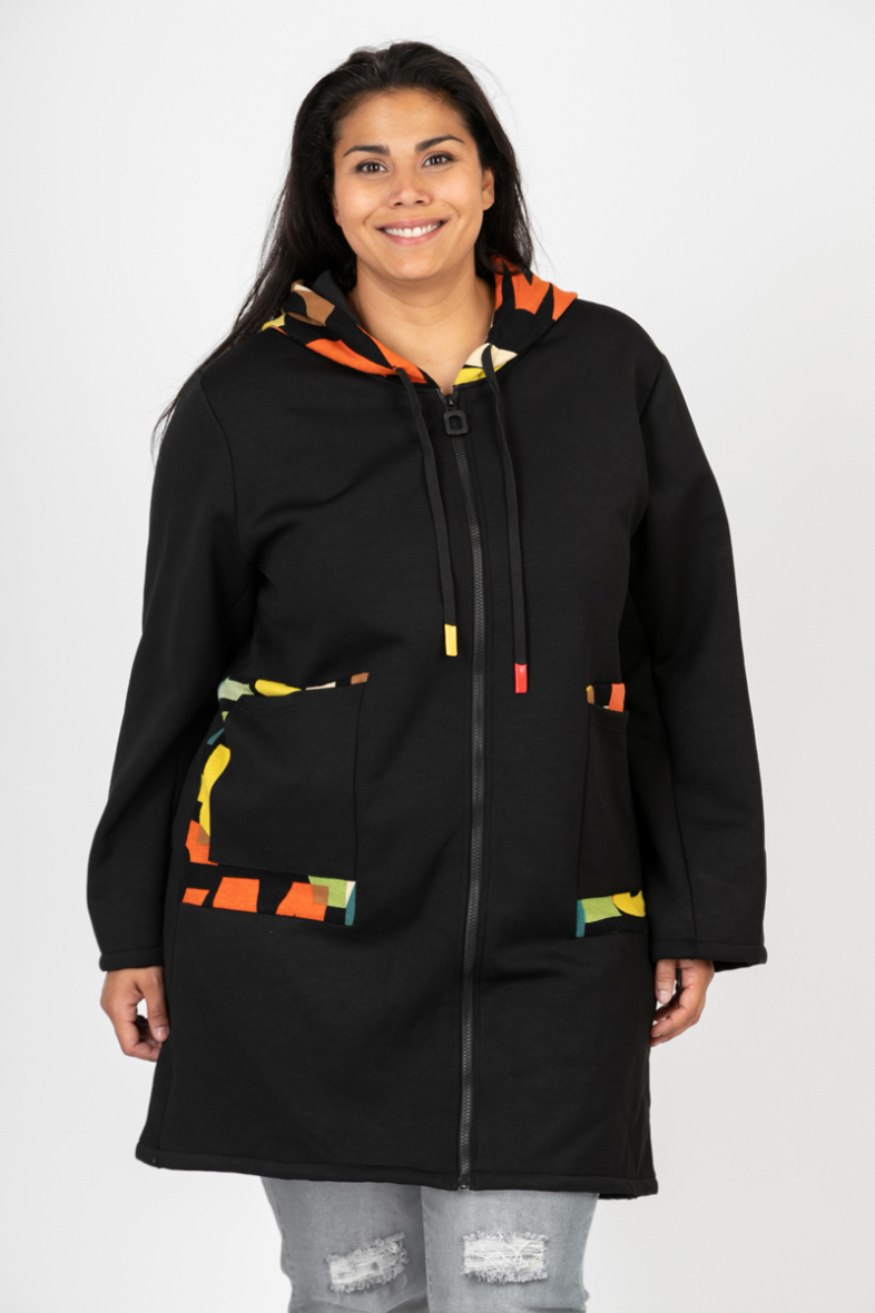 Grossiste Pomme Rouge Paris - Manteau doublure moumoute (C6592)