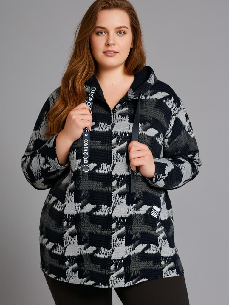 Grossiste Pomme Rouge Paris - Manteau en laine motif C