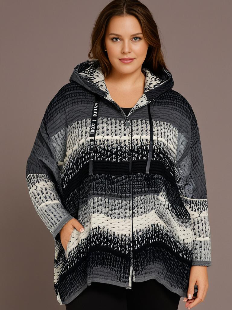 Grossiste Pomme Rouge Paris - Manteau en laine motif B