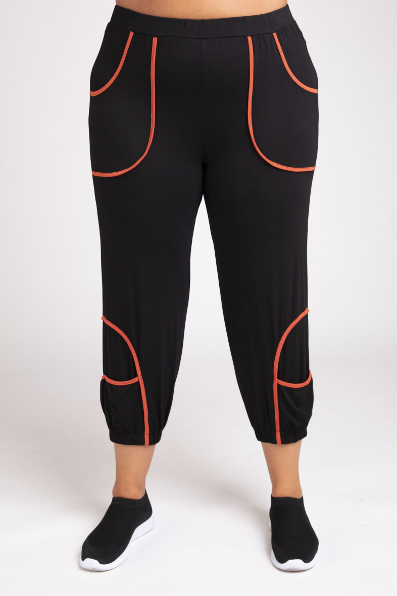 Grossiste Pomme Rouge Paris - Pantalon avec nervure rouge (B88)
