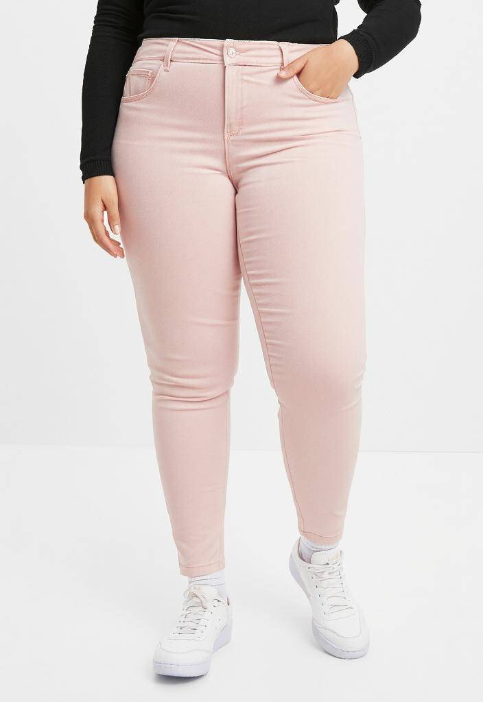 Grossiste Pomme Rouge Paris - Pantalon beige grande taille (B309)