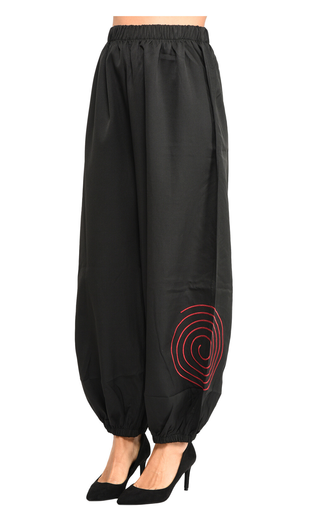 Grossiste Pomme Rouge Paris - Pantalon large avec nervure rouge (B163)