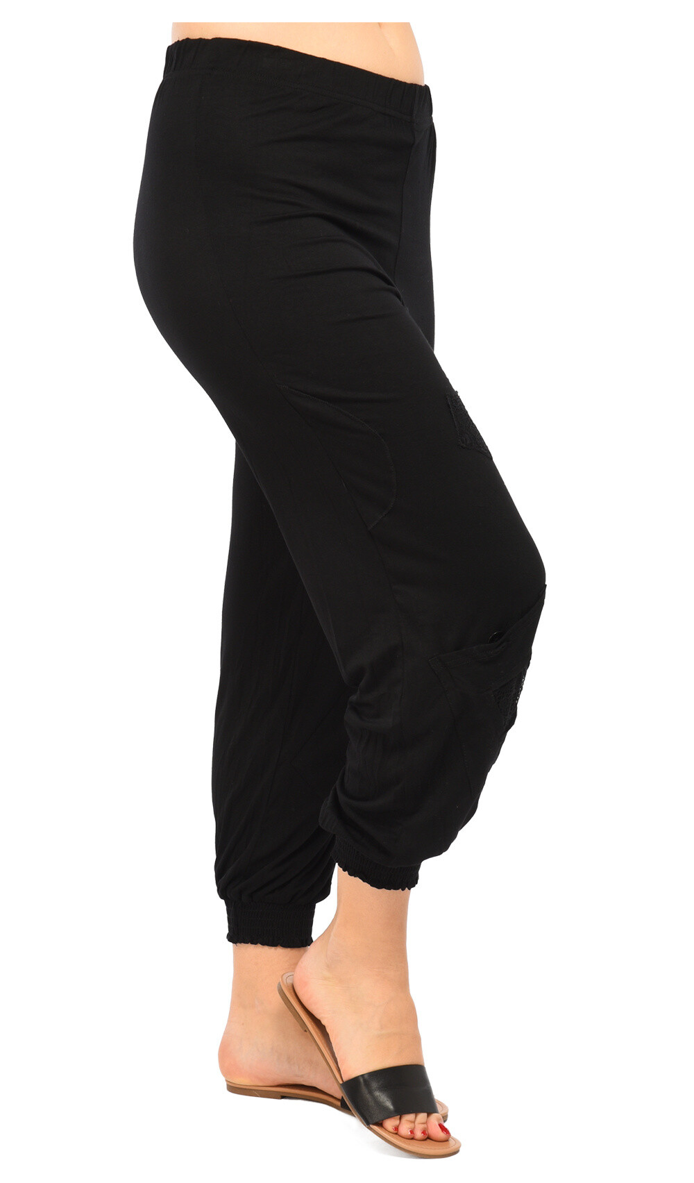 Grossiste Pomme Rouge Paris - Pantalon bouffant blanc (B119)