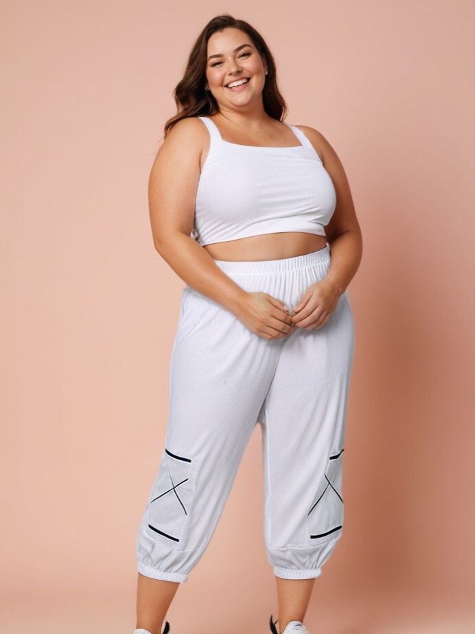 Grossiste Pomme Rouge Paris - Pantalon style sport grande taille (B175)
