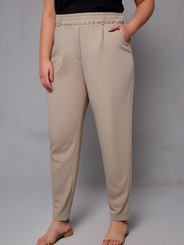 Wholesaler Pomme Rouge Paris - Large beige size pants (T230018)