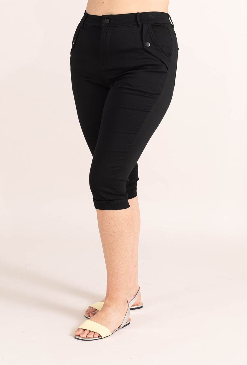 Grossiste Pomme Rouge Paris - Pantacourt ultra stretch (B301)