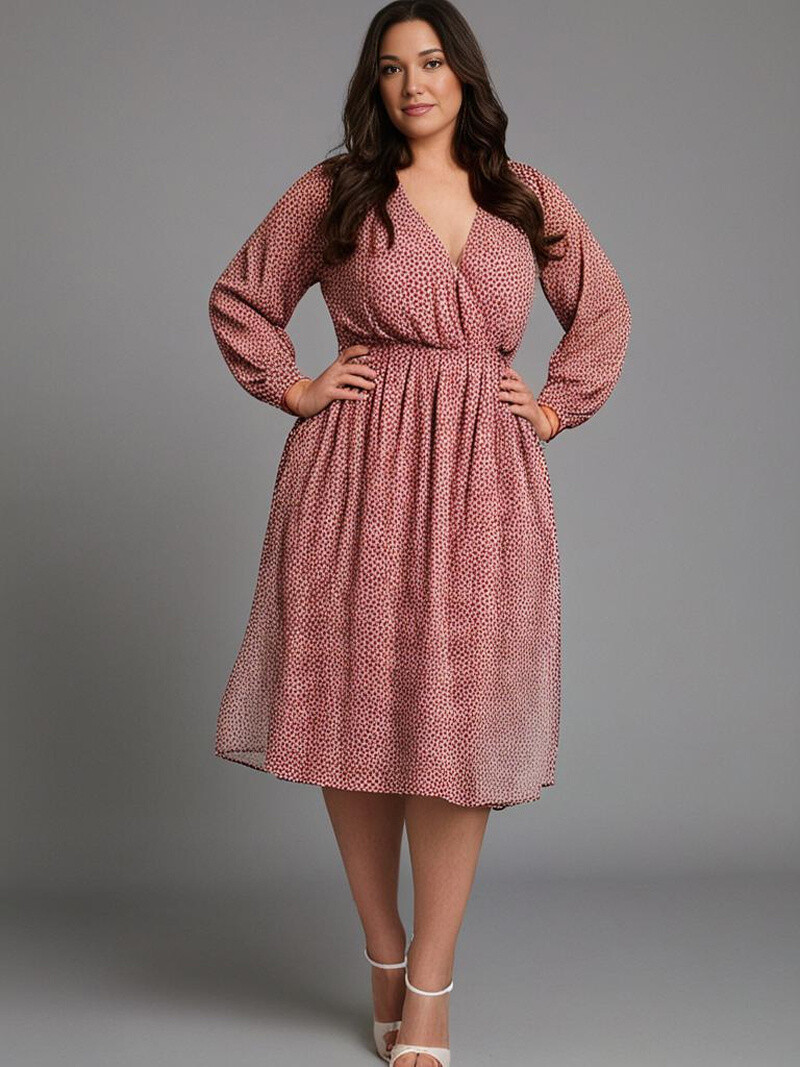 Wholesaler Pomme Rouge Paris - Large printed dress (C6537)