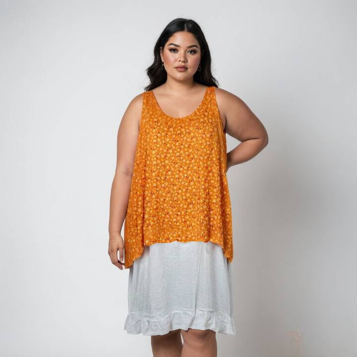 Grossiste Pomme Rouge Paris - Ensemble fond de robe + top (T22317)