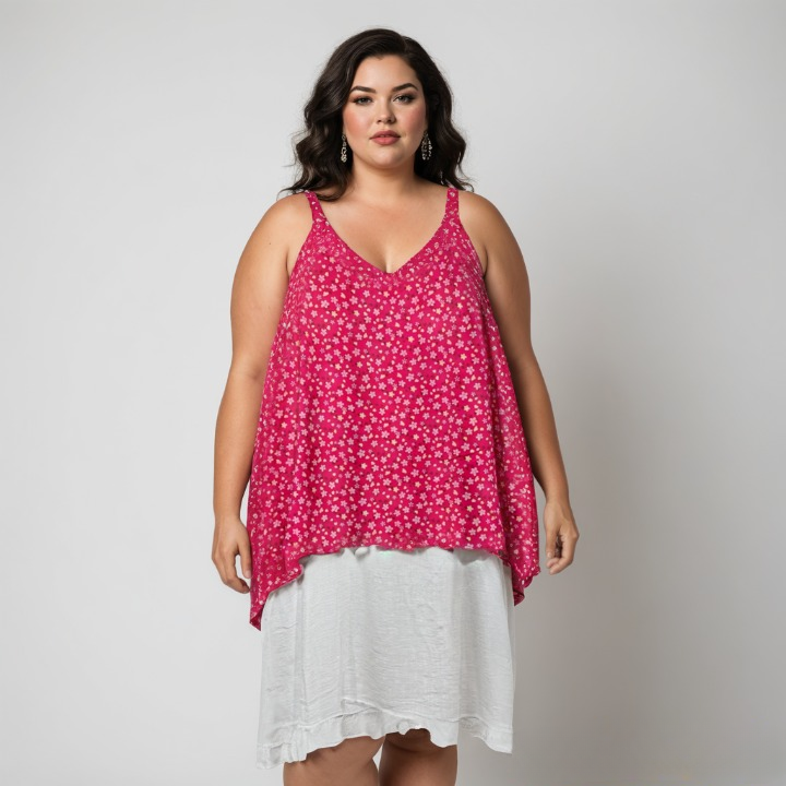 Grossiste Pomme Rouge Paris - Ensemble fond de robe + top (T22317)