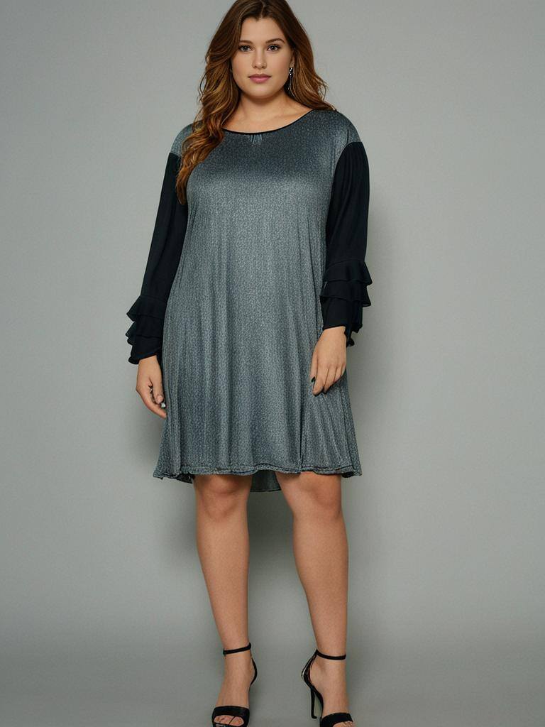 Mayorista Pomme Rouge Paris - Vestido plateado brillante de talla grande.