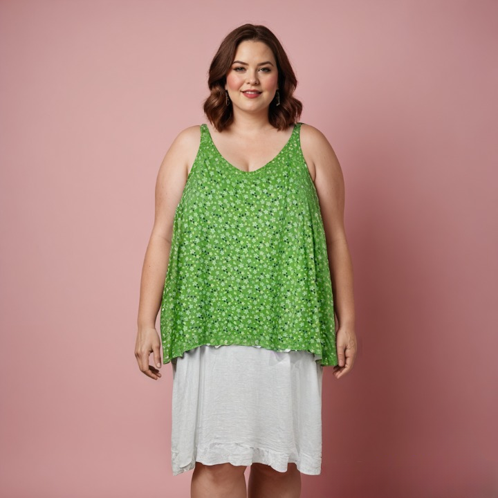 Grossiste Pomme Rouge Paris - Ensemble fond de robe + top (T22317)