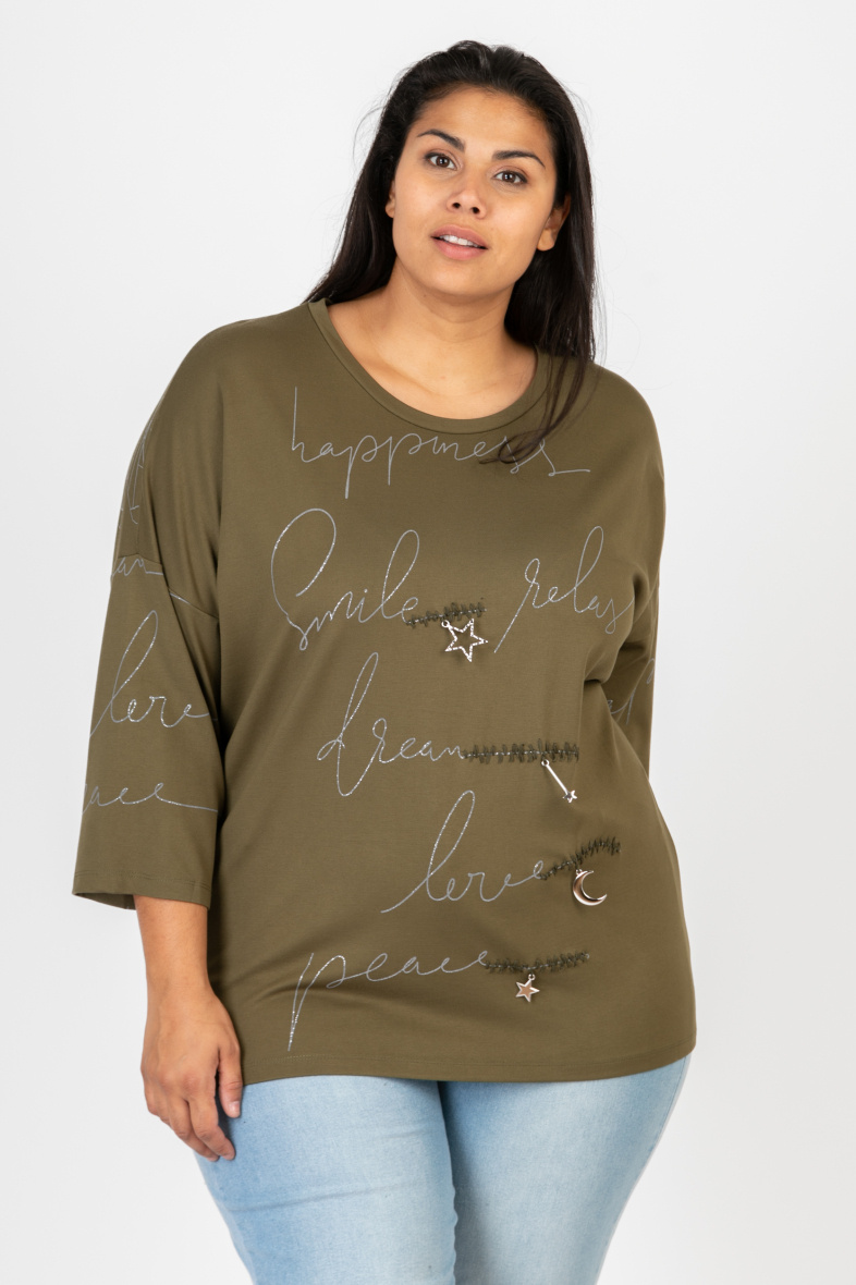 Grossista Pomme Rouge Paris - Maglietta stampata con pendente (CA6601)