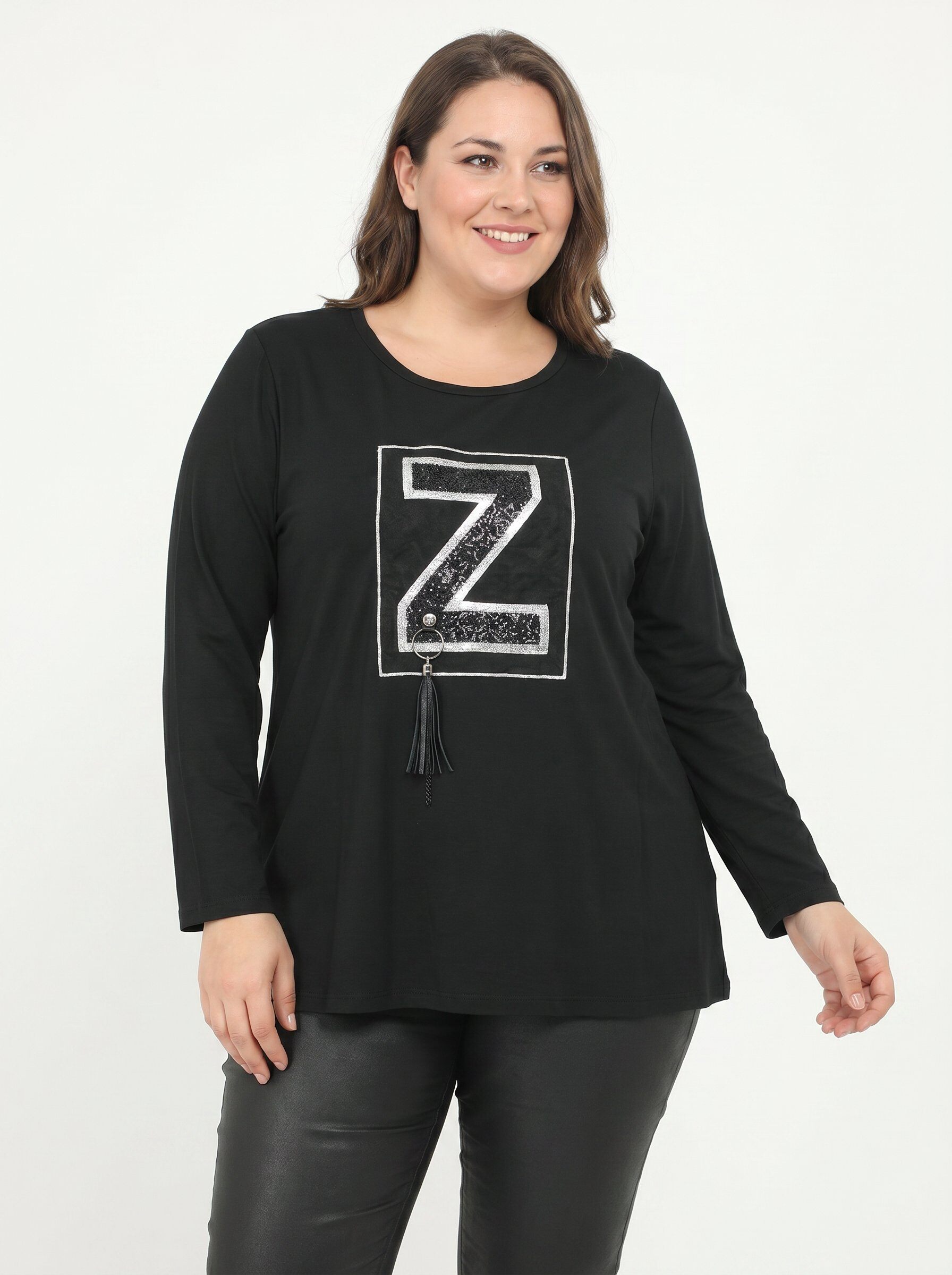 Grossiste Pomme Rouge Paris - T-shirt avec strass grande taille