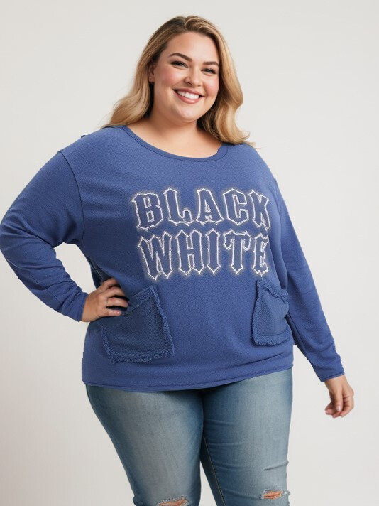 Mayorista Pomme Rouge Paris - Camiseta azul desgastada (T11721)