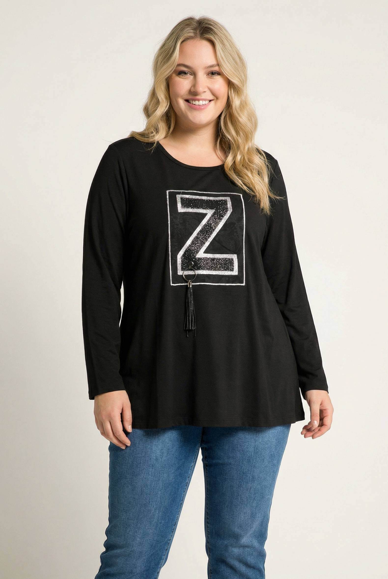 Grossiste Pomme Rouge Paris - T-shirt avec strass grande taille
