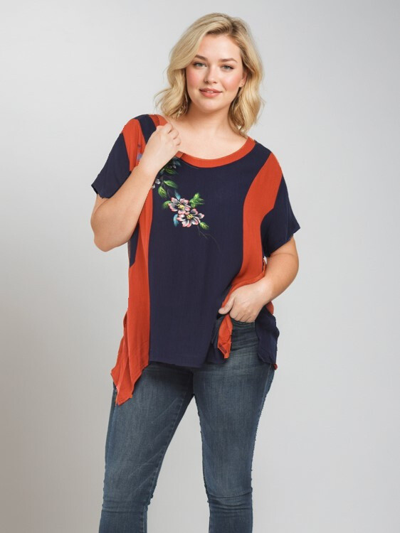 Grossista Pomme Rouge Paris - Top Cotton/Large Linen (A589)