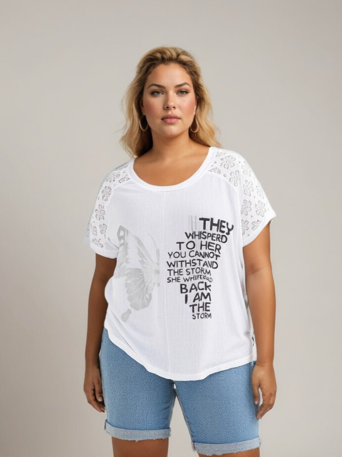 Mayorista Pomme Rouge Paris - Gran camiseta blanca (C8010)