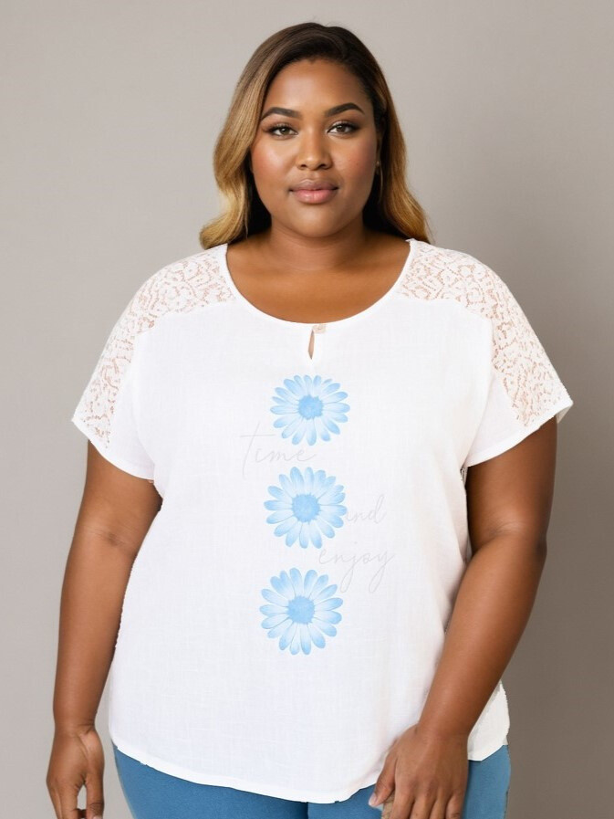 Mayorista Pomme Rouge Paris - Gran camiseta blanca (C8011)