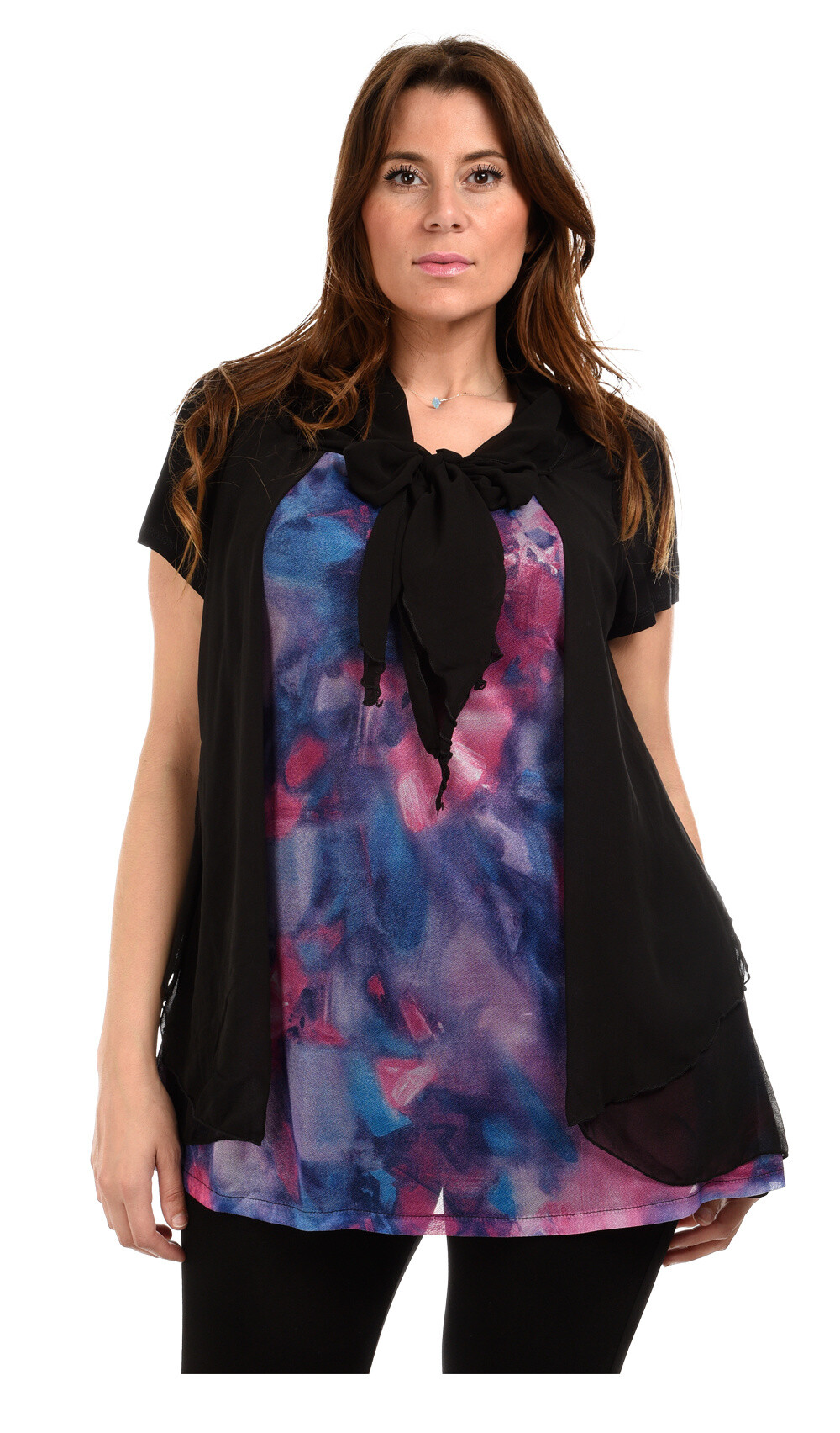 Wholesaler Pomme Rouge Paris - Large 2 in size (A120) effect tunic