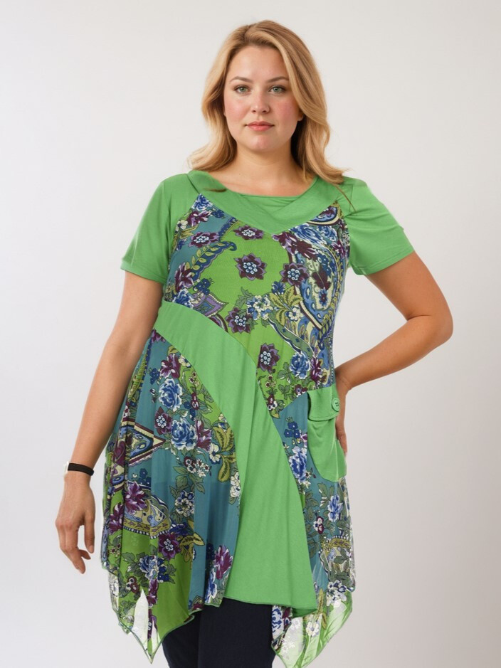 Grossiste Pomme Rouge Paris - Ensemble 2 en 1 grande taille (A235)