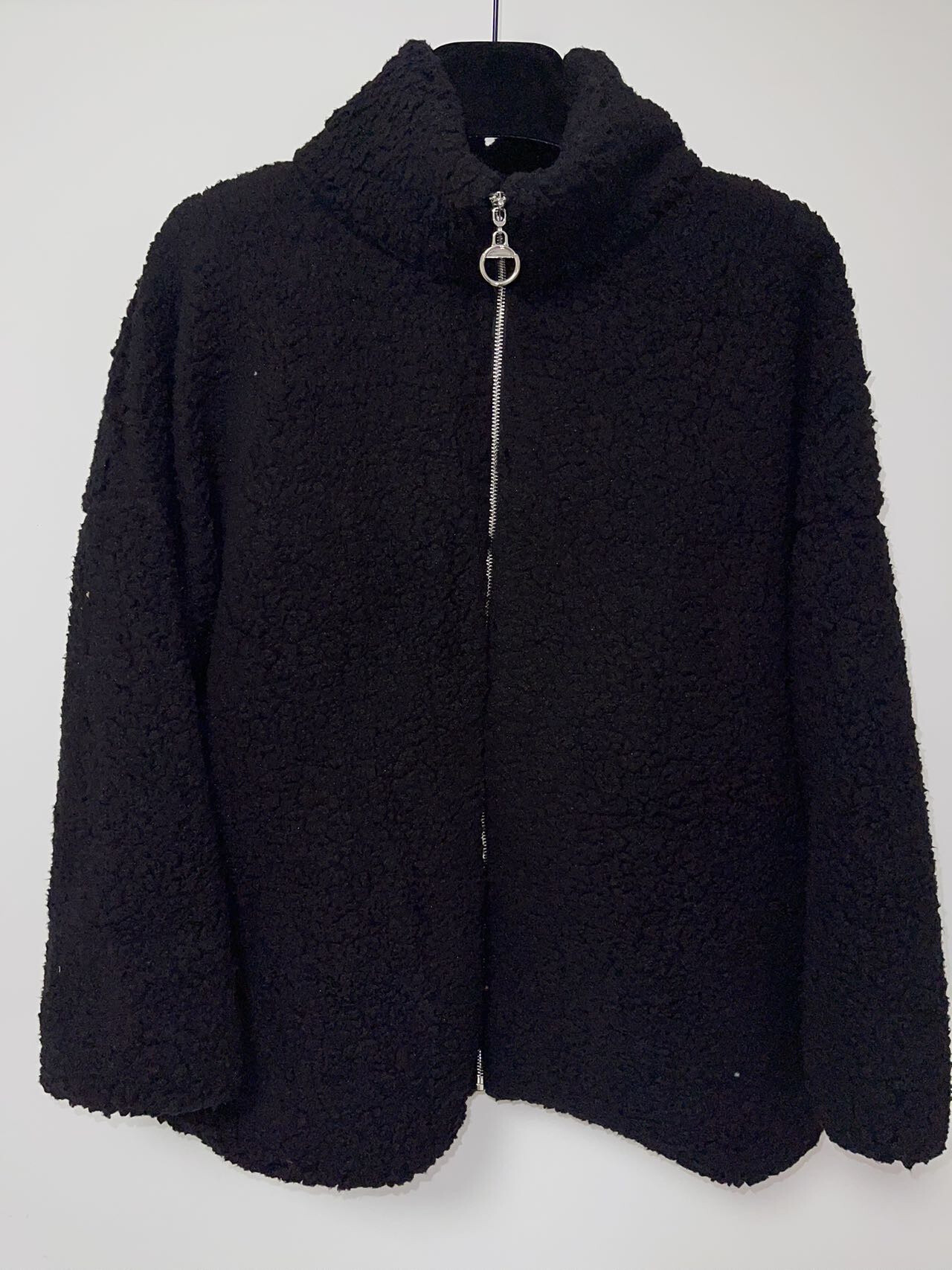 Grossiste Pomme Rouge Paris - Veste polaire noir (T5763)