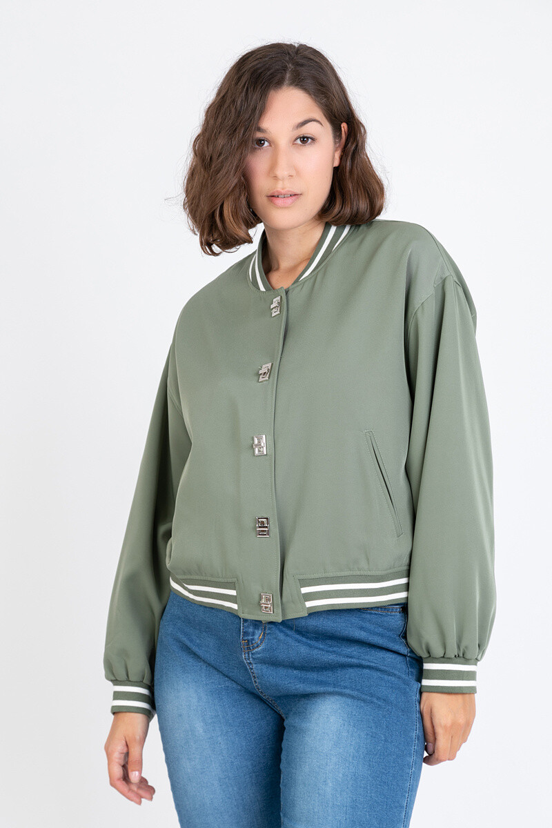 Grossiste Pomme Rouge Paris - Veste teddy grande taille vert (C6530)