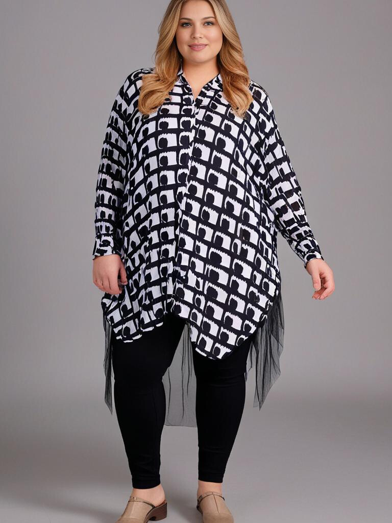 Mayorista Pomme Rouge Paris - Chaqueta asimétrica estampada blanca (T15912)
