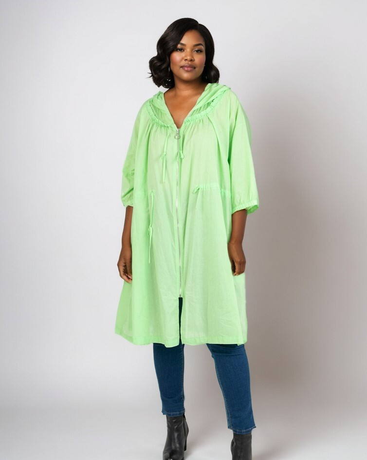 Mayorista Pomme Rouge Paris - Gran chaqueta de algodón verde (C6527)