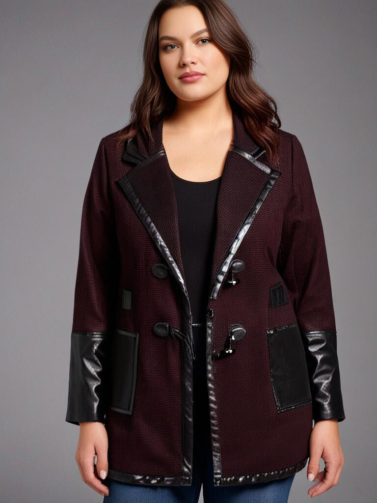 Grossiste Pomme Rouge Paris - Veste rouge avec patch en PVC (A563)
