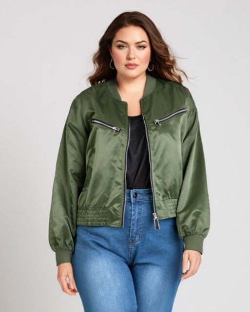 Wholesaler Pomme Rouge Paris - Khaki large bomber (C6535)