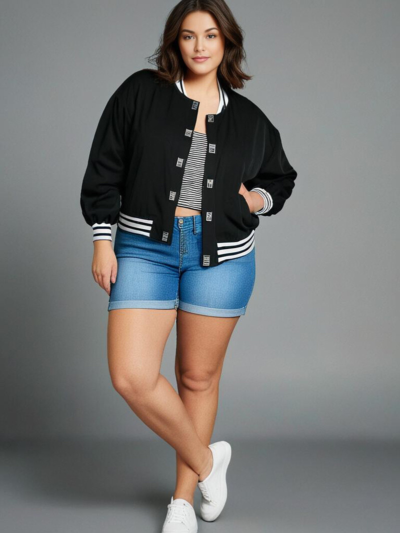 Mayorista Pomme Rouge Paris - Gran chaqueta de peluche negra (C6530)