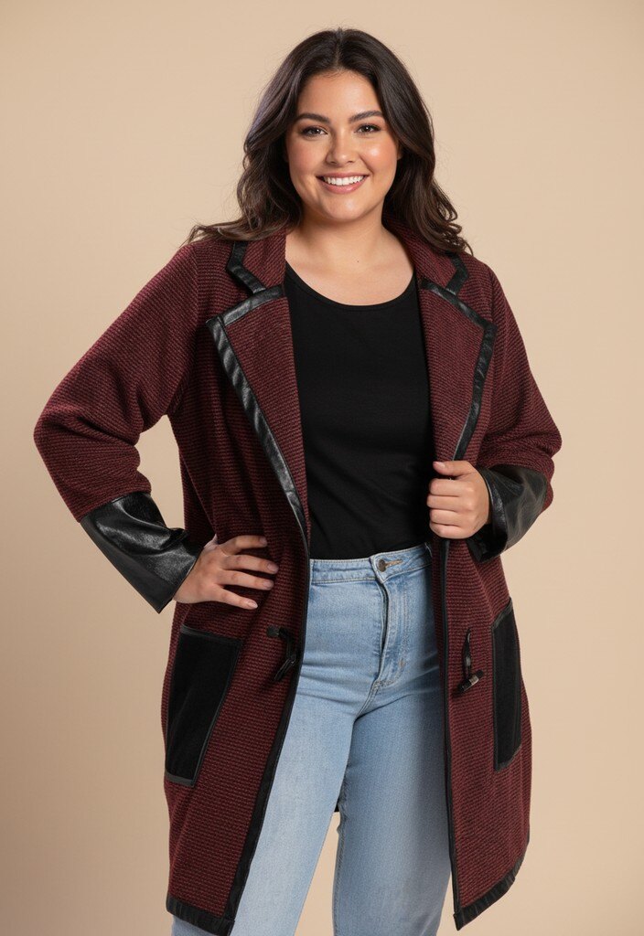 Grossiste Pomme Rouge Paris - Veste rouge avec patch en PVC (A563)