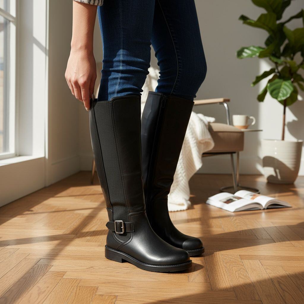 Wholesaler Poti Pati - DF041 Riding boots with elastic and inner zip