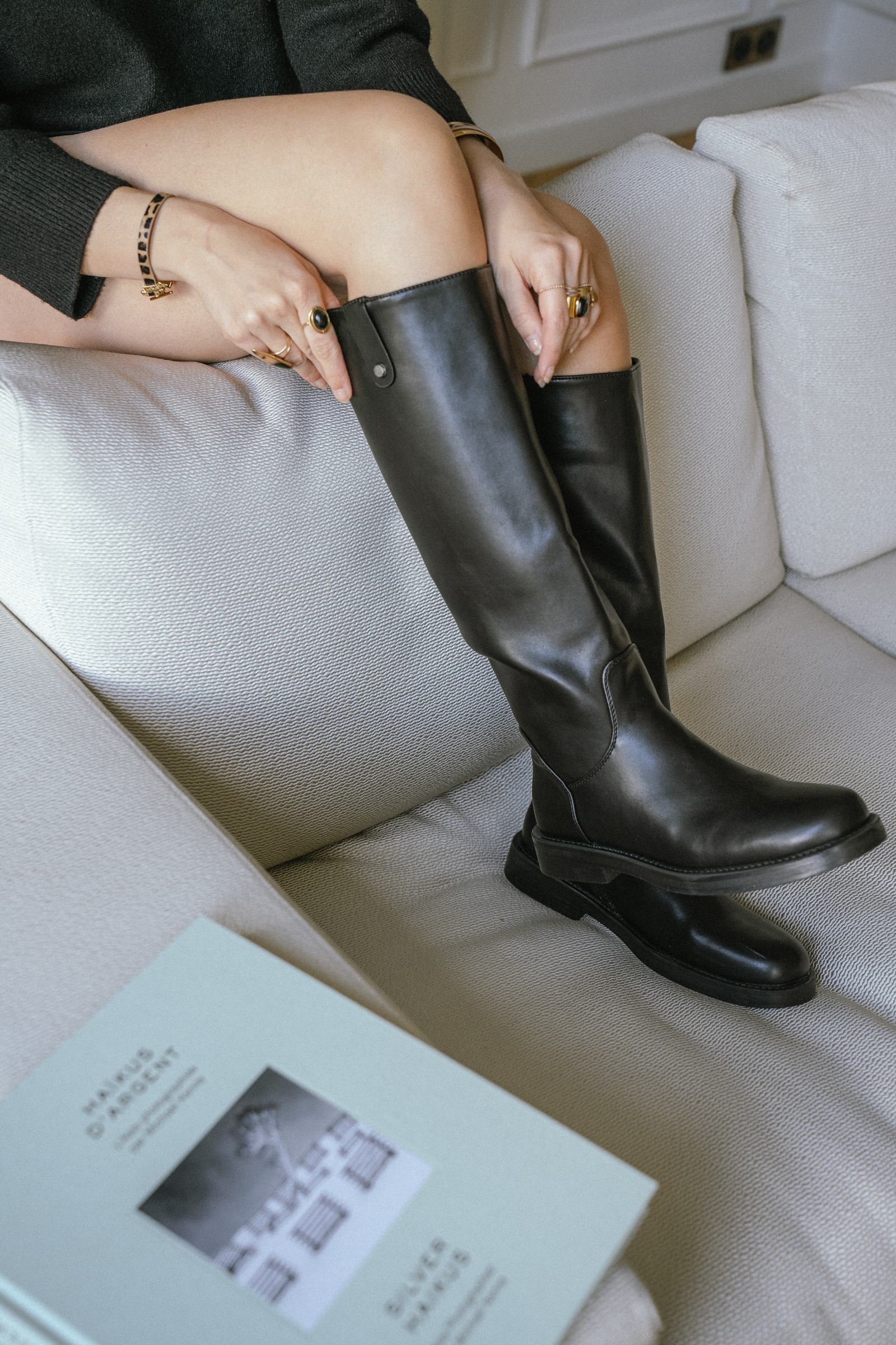 Grossiste Poti Pati - DF046N Bottes cavalières avec zip intérieur