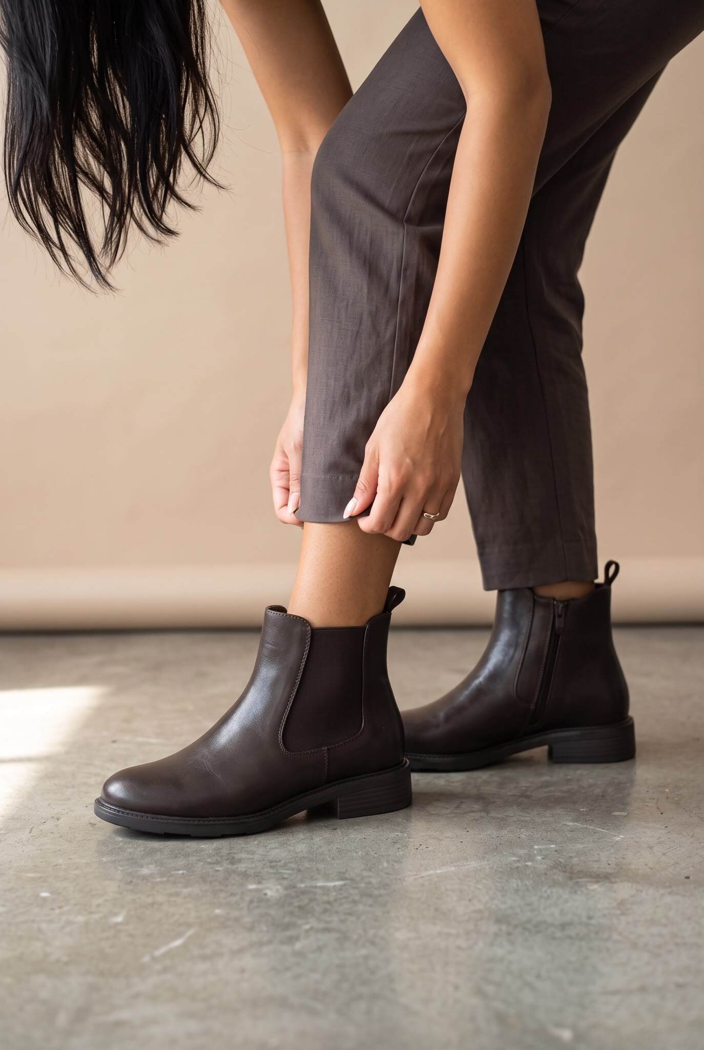 Grossiste Poti Pati - Bottines simples façon chelsea avec zip intérieur