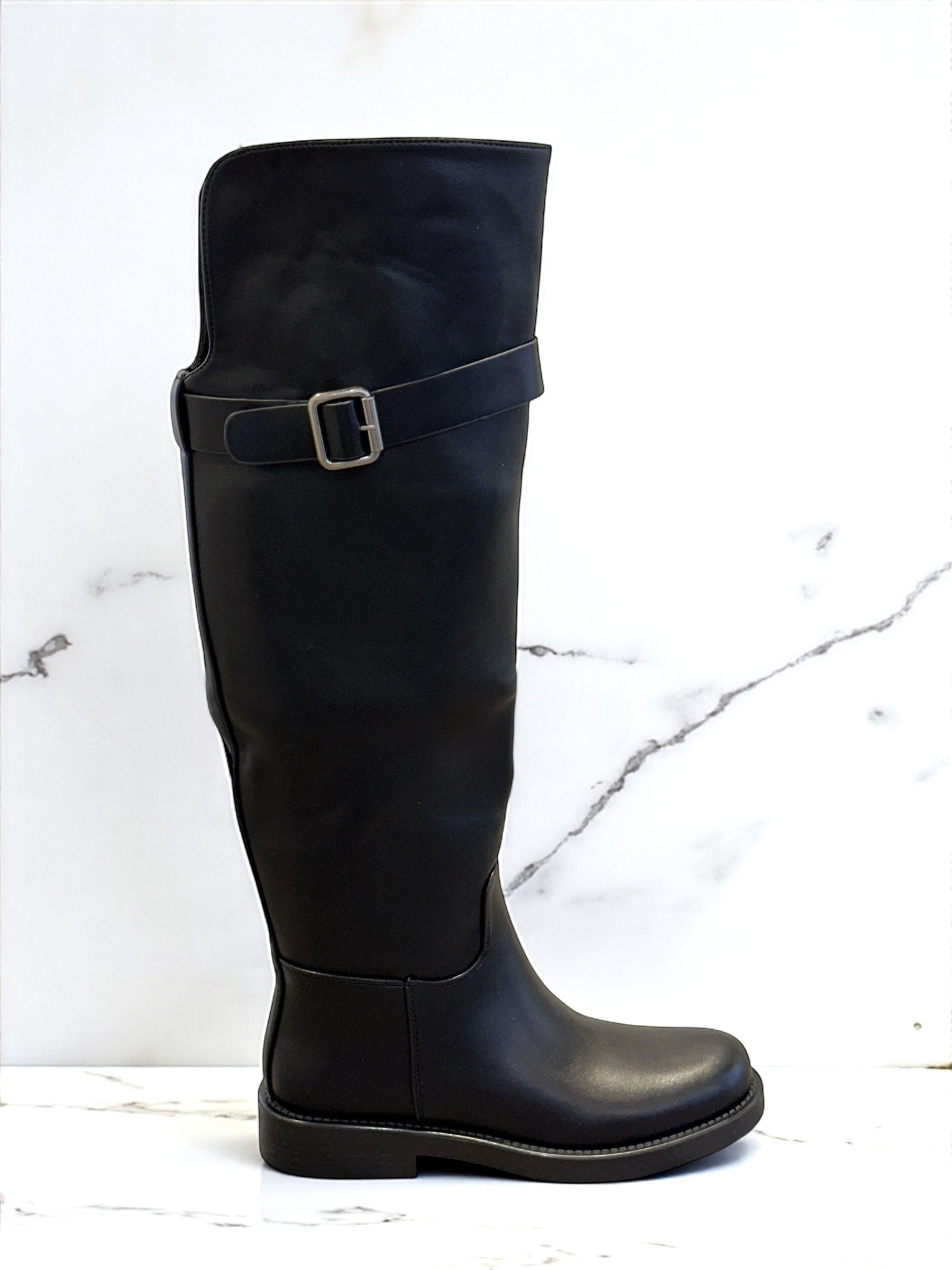 Grossiste Poti Pati - DF044 Bottines cuissardes arrivant au dessus du genou, avec zip intérieur