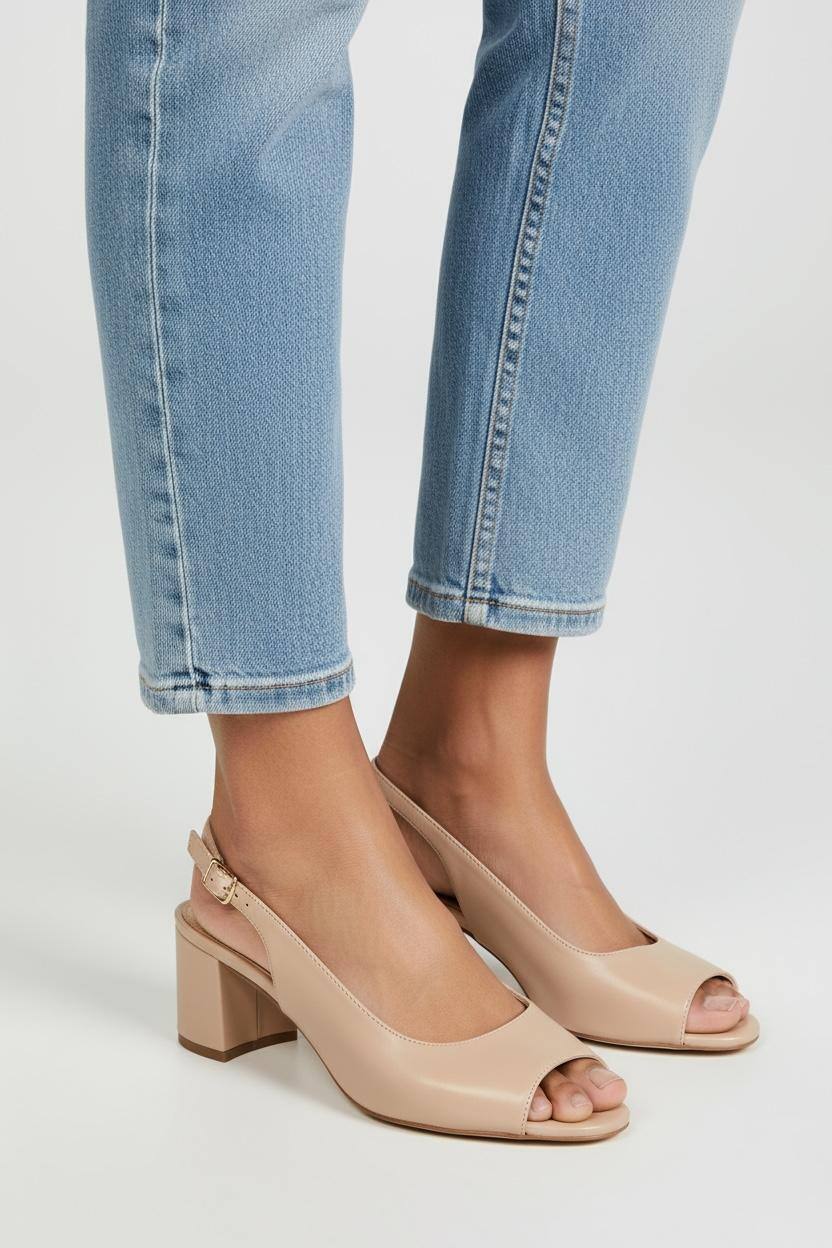 Wholesaler Poti Pati - CL003 PLUS SIZE High Block Heel Sandals with Open Toe, 5 cm