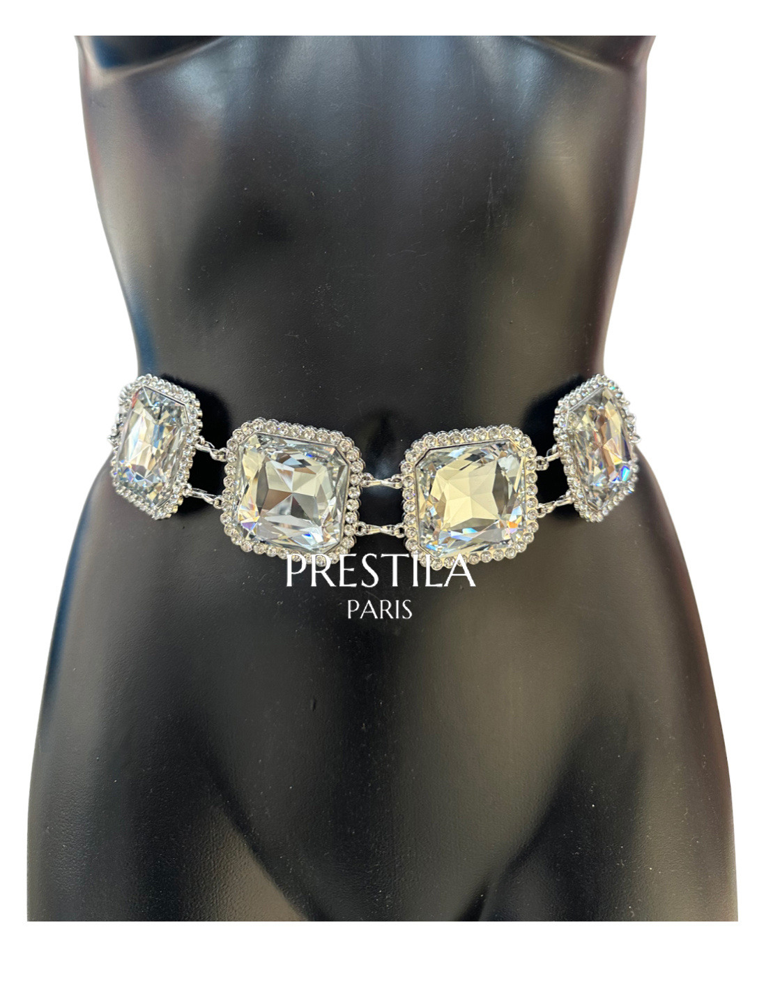 Wholesaler JH STORE - Women's shiny rhinestone chain belt
