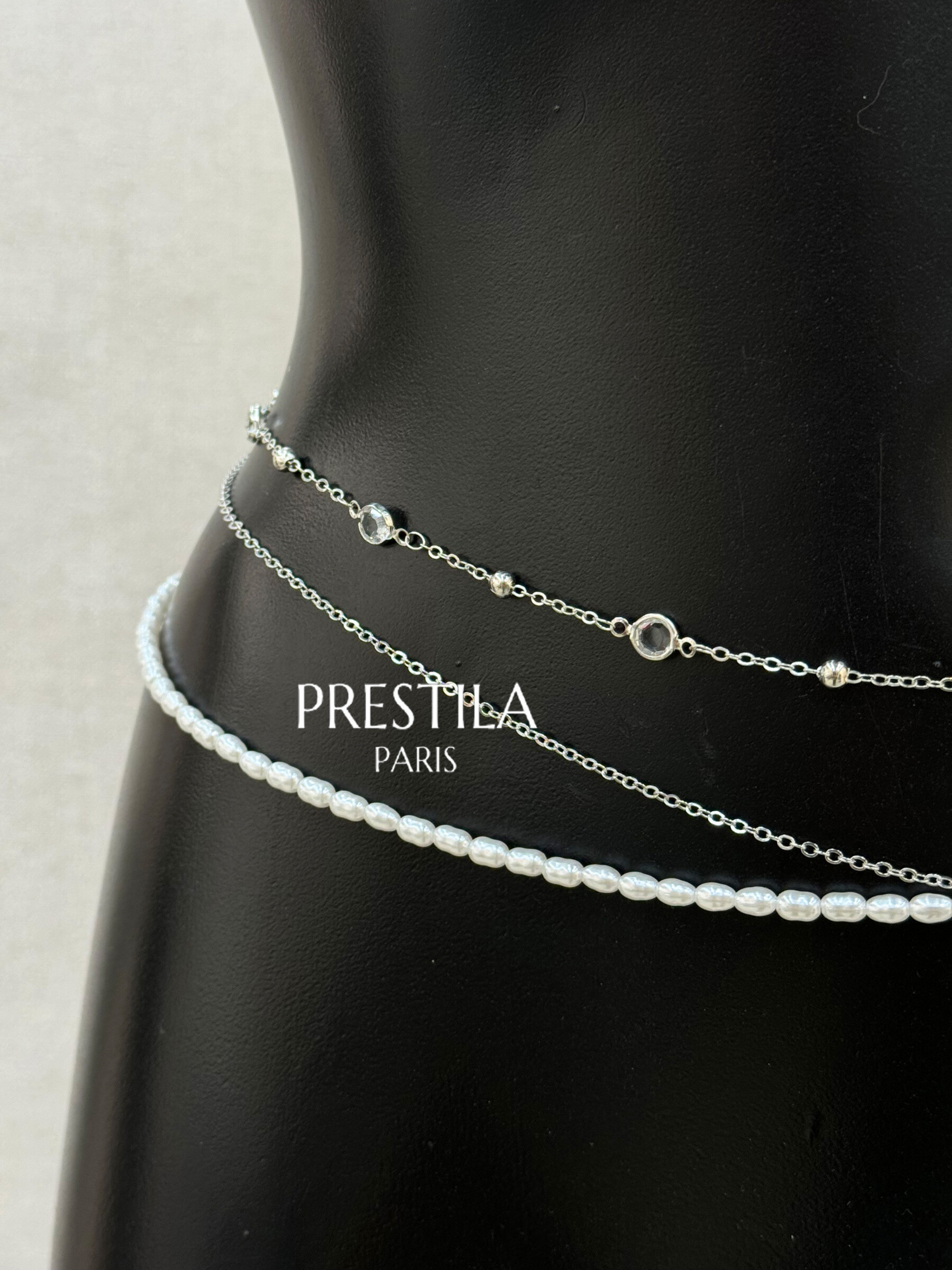 Großhändler PRESTILA - Damen-Schmuckgürtel, Größe 3 Ketten