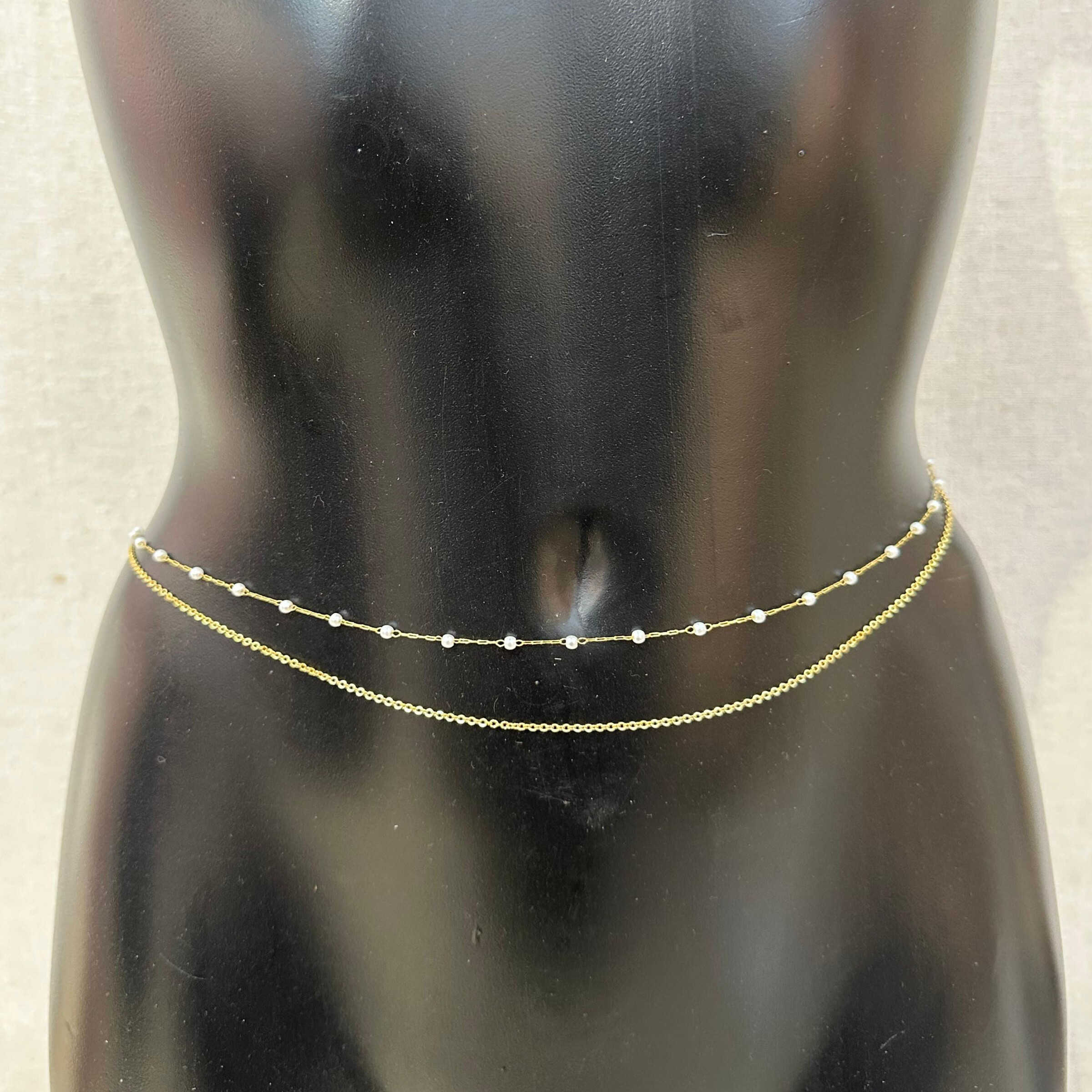 Grossiste PRESTILA - Ceinture Bijoux Perles Acier Inoxydable