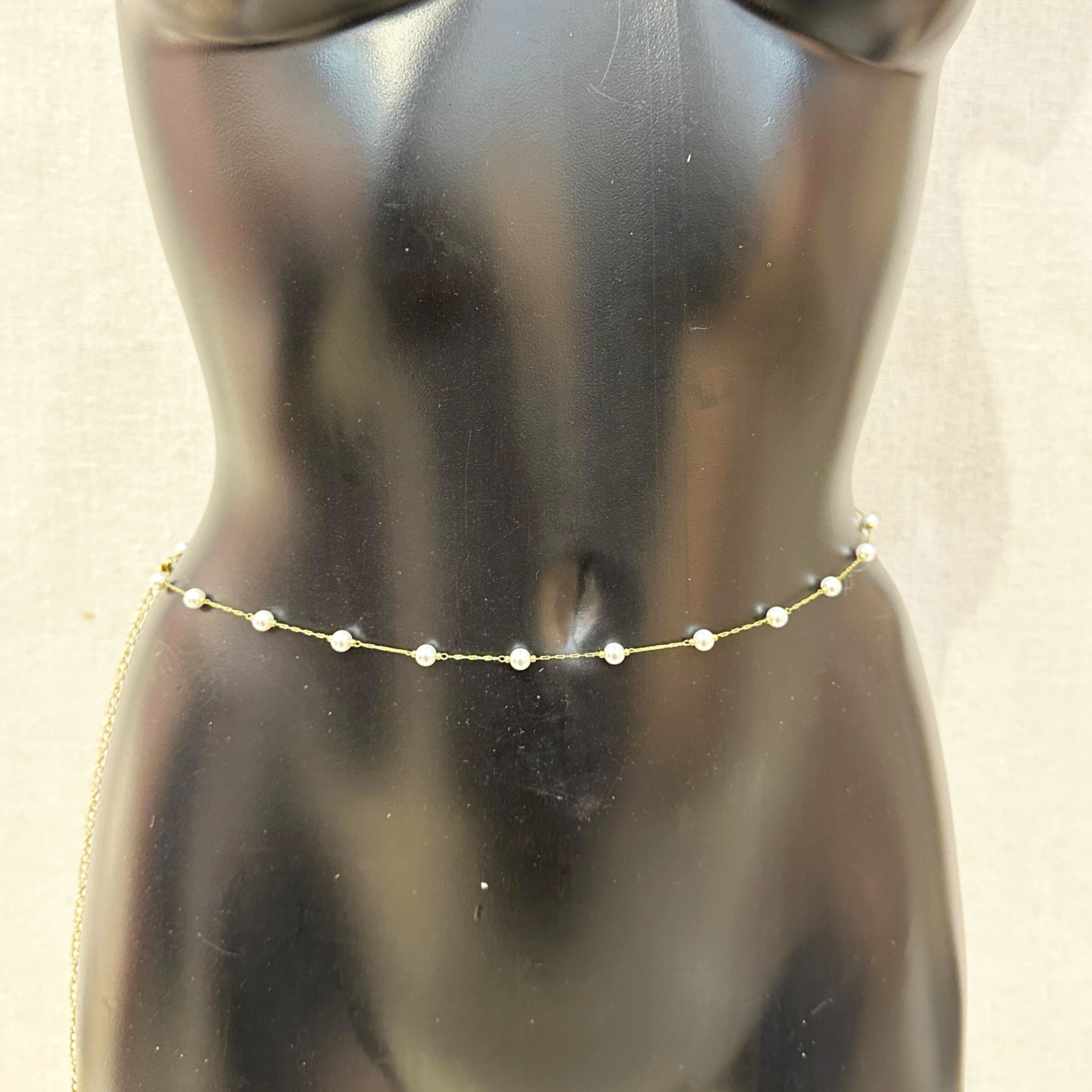 Grossiste PRESTILA - Ceinture Bijoux Perles Acier Inoxydable