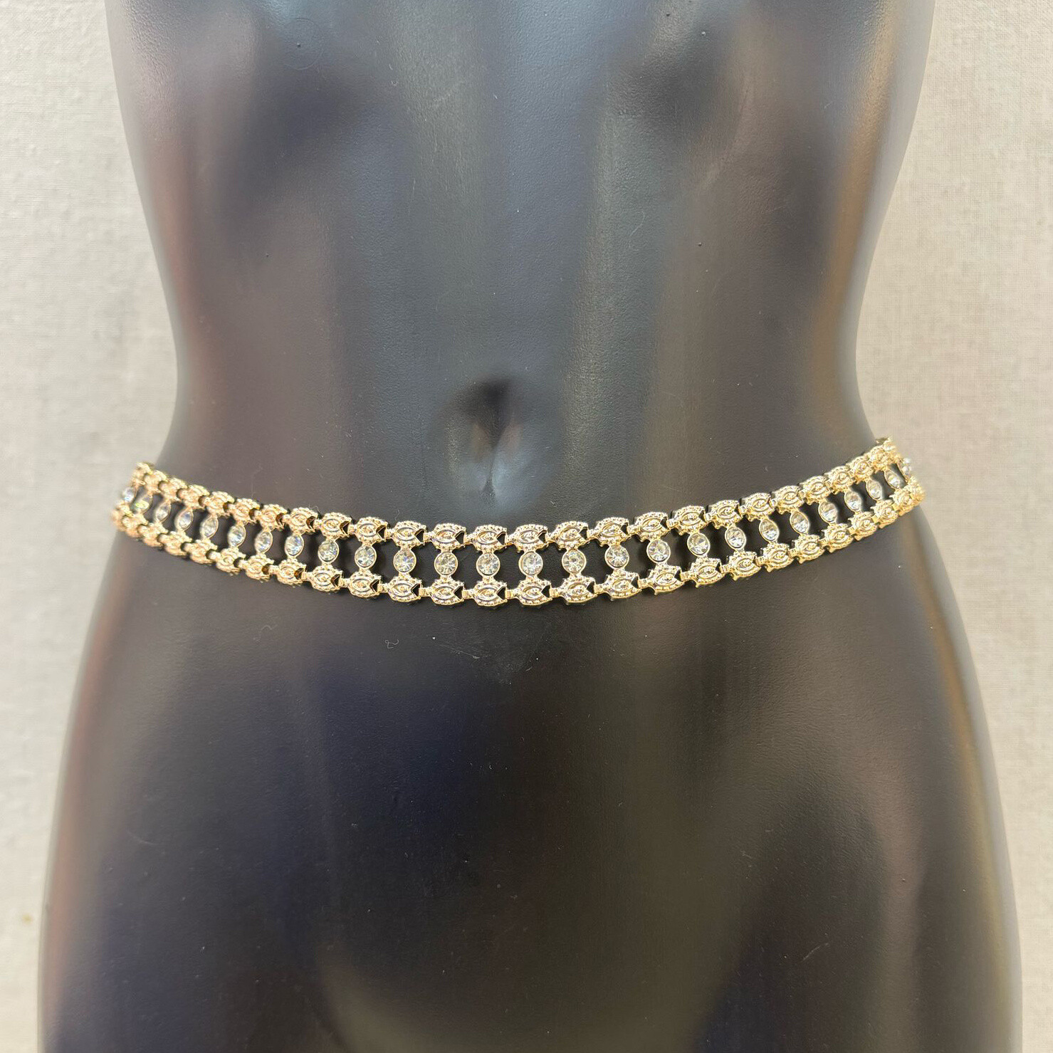 Grossiste PRESTILA - Ceinture Metal Strass Femme