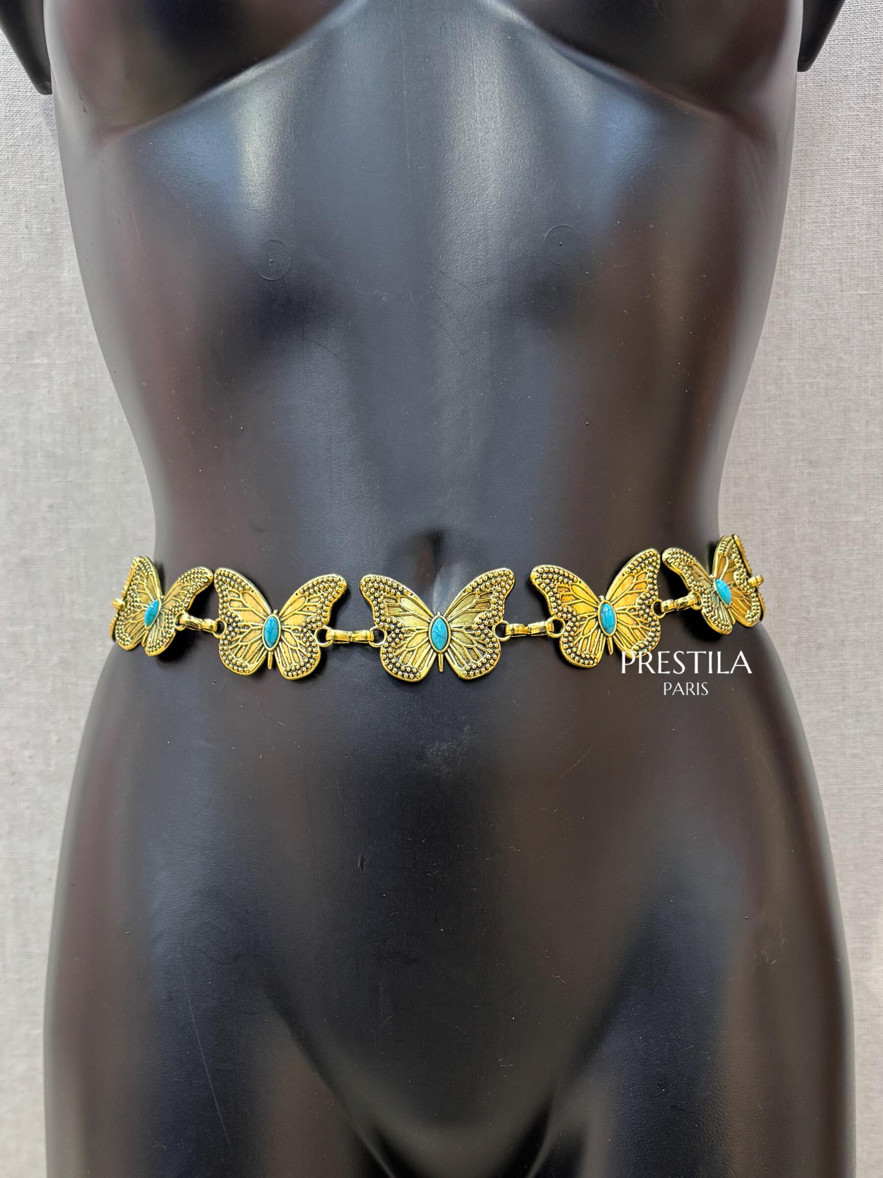 Grossiste PRESTILA - Ceinture Chaine Papillon