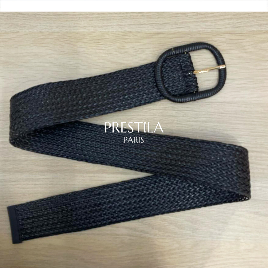 Grossiste PRESTILA - Ceinture femme, tresée, effet paille
