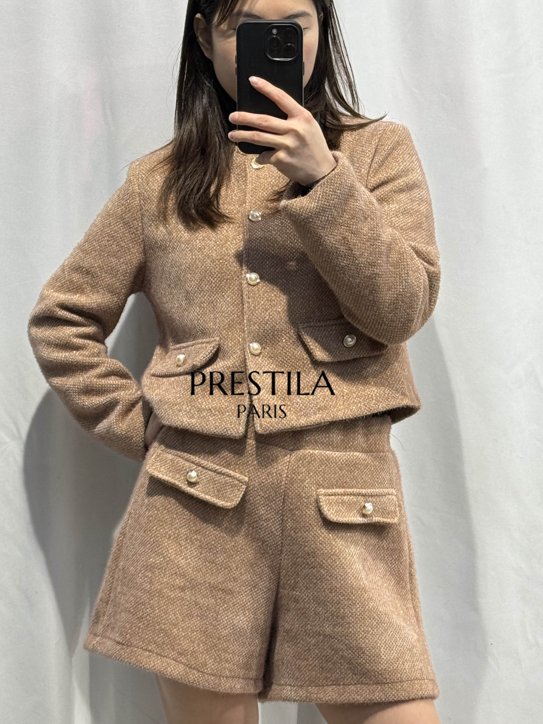 Wholesaler PRESTILA - Sequined tweed jacket