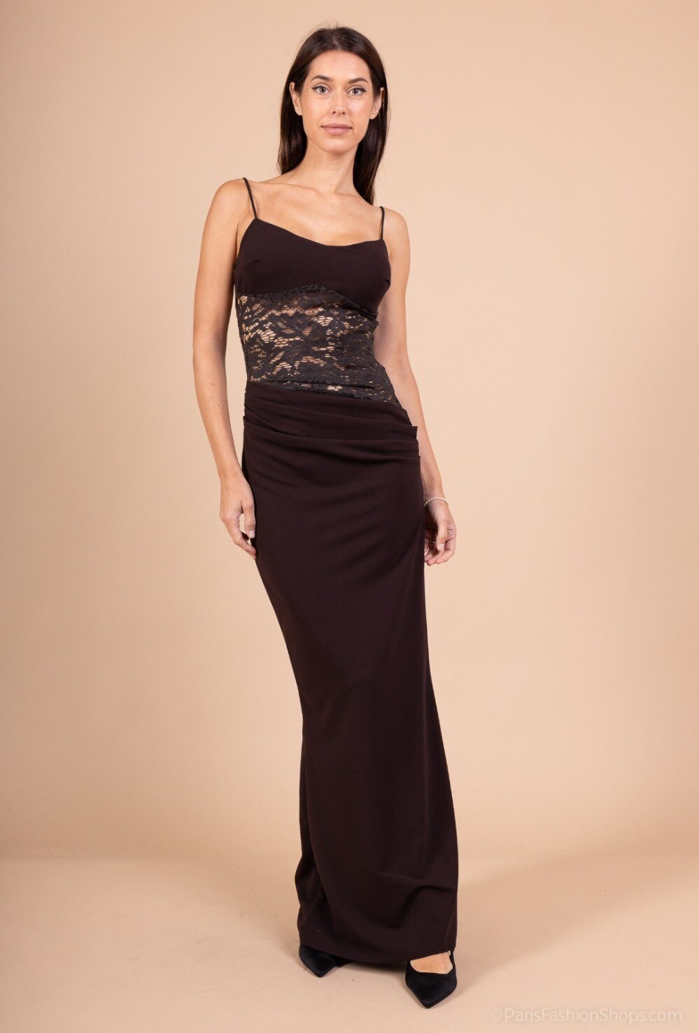 Grossista PRESTILA - Abito lungo elegante con pizzo