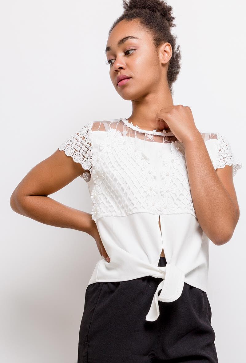 Wholesaler Princesse - Blouse with lace